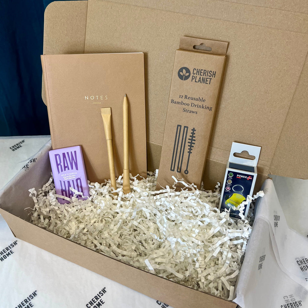 Sustainable Kids Gift Set - Eco - Friendly Stationary & Accessories Present Box - Cherish Home