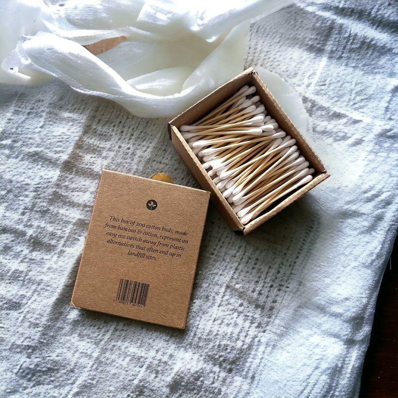 Bamboo Cotton Buds - 200 Pack - Cherish Home