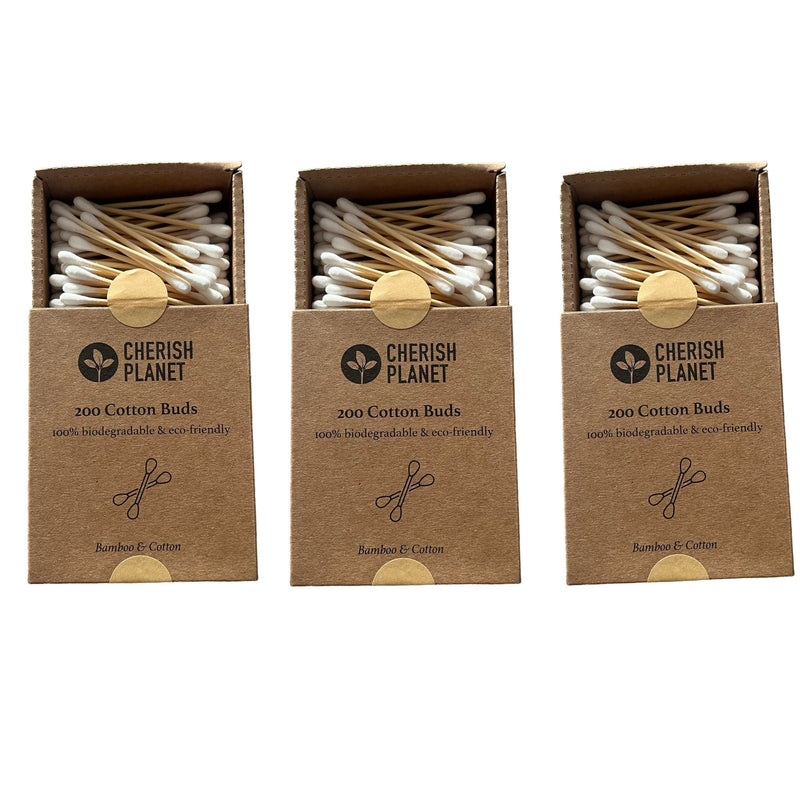 Bamboo Cotton Buds - 200 Pack - Cherish Home