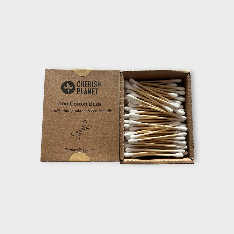 Bamboo Cotton Buds - 200 Pack - Cherish Home