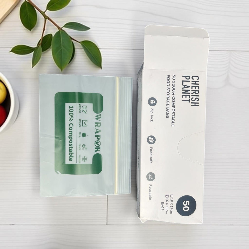 Cherish Planet Reusable Sandwich Bags for Lunch box Small & Medium available - 50 Pack - Leakproof Food Storage - Cherish Home