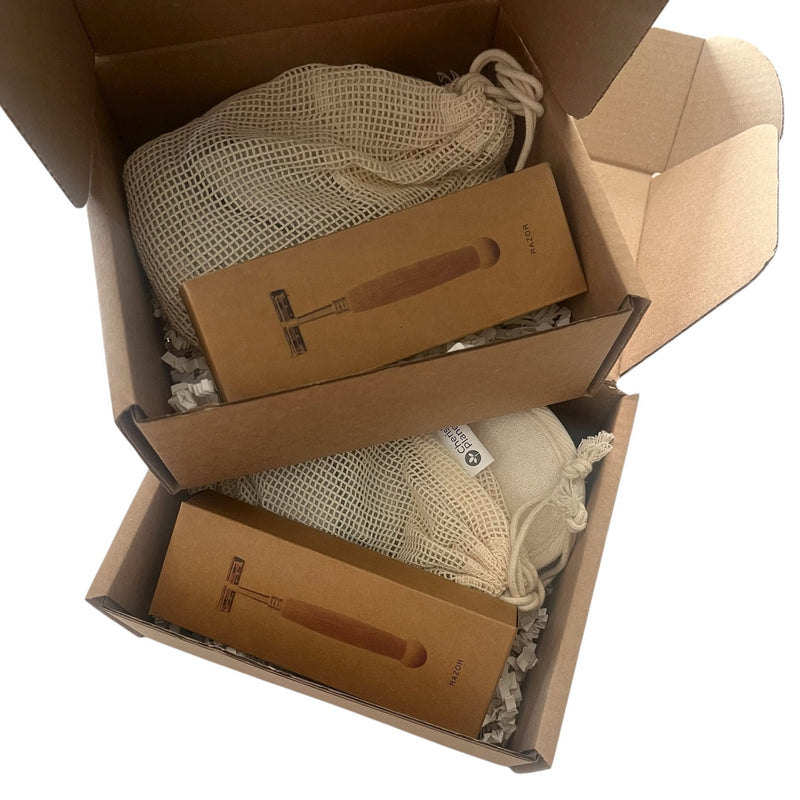 Eco - Friendly Self - Care Gift Set for Women - Natural Loofah, Bamboo Razor & Reusable Makeup Pads - Zero Waste, Plastic - Free Pampering Kit - Cherish Home