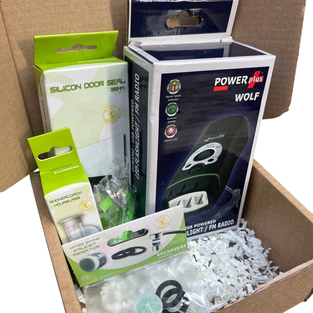 Essential Home Efficiency Compact Kit: Heat, Water, and Light Savings - Cherish Home