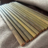 Large Organic Bamboo Reusable Drinking Straws - Set of 12 - Cherish Home