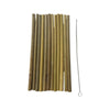 Large Organic Bamboo Reusable Drinking Straws - Set of 12 - Cherish Home