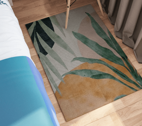 Printed Rug Sabine Eco - Friendly, Non - Slip, Soft Floor Rug for Living Room, Bedroom, Office - Cherish Home