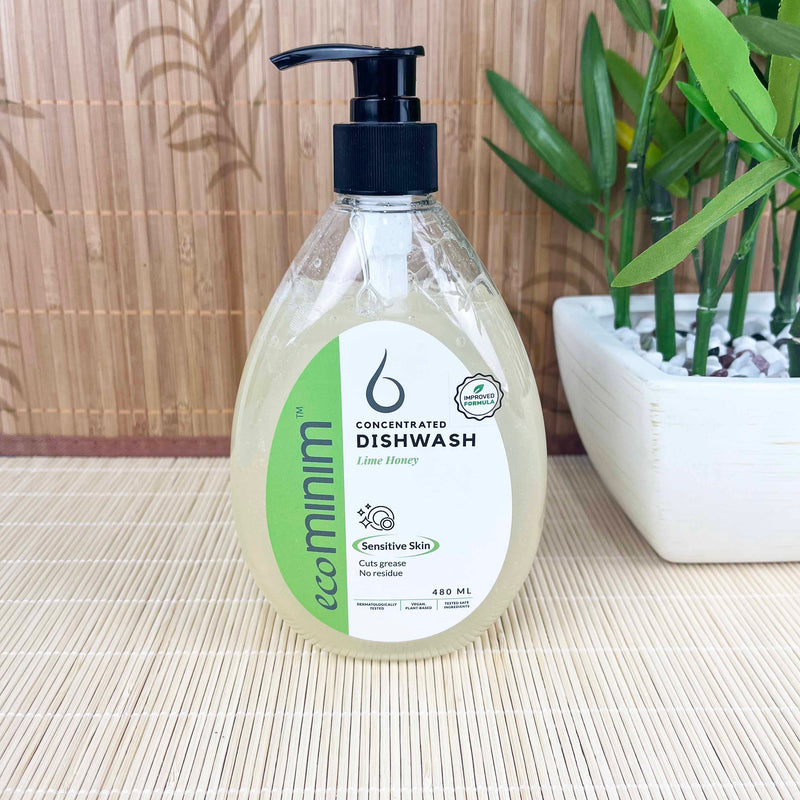Plant-Based Organic Washing Up Liquid - Lime & Honey (480ml)