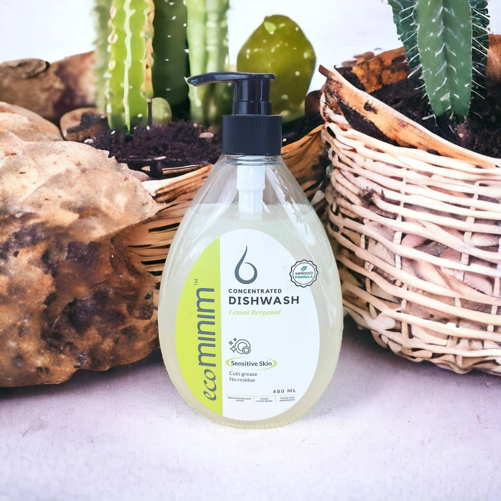 Plant-Based Organic Washing Up Liquid - Lemon & Bergamot (480ml)