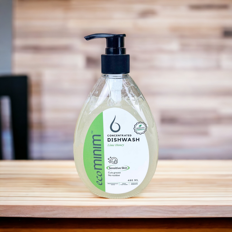 Plant-Based Organic Washing Up Liquid - Lime & Honey (480ml)