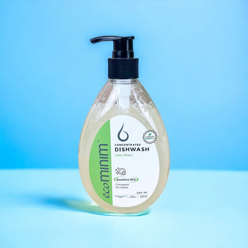 Plant-Based Organic Washing Up Liquid - Lime & Honey (480ml)