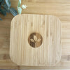 Square Glass Food Container with Bamboo Lid
