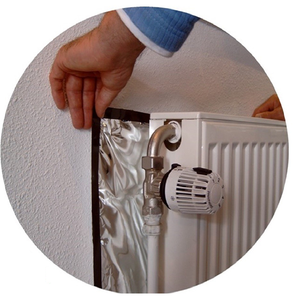 EcoSavers Easy-Fit Radiator Foil (5m) & Adhesive Tape